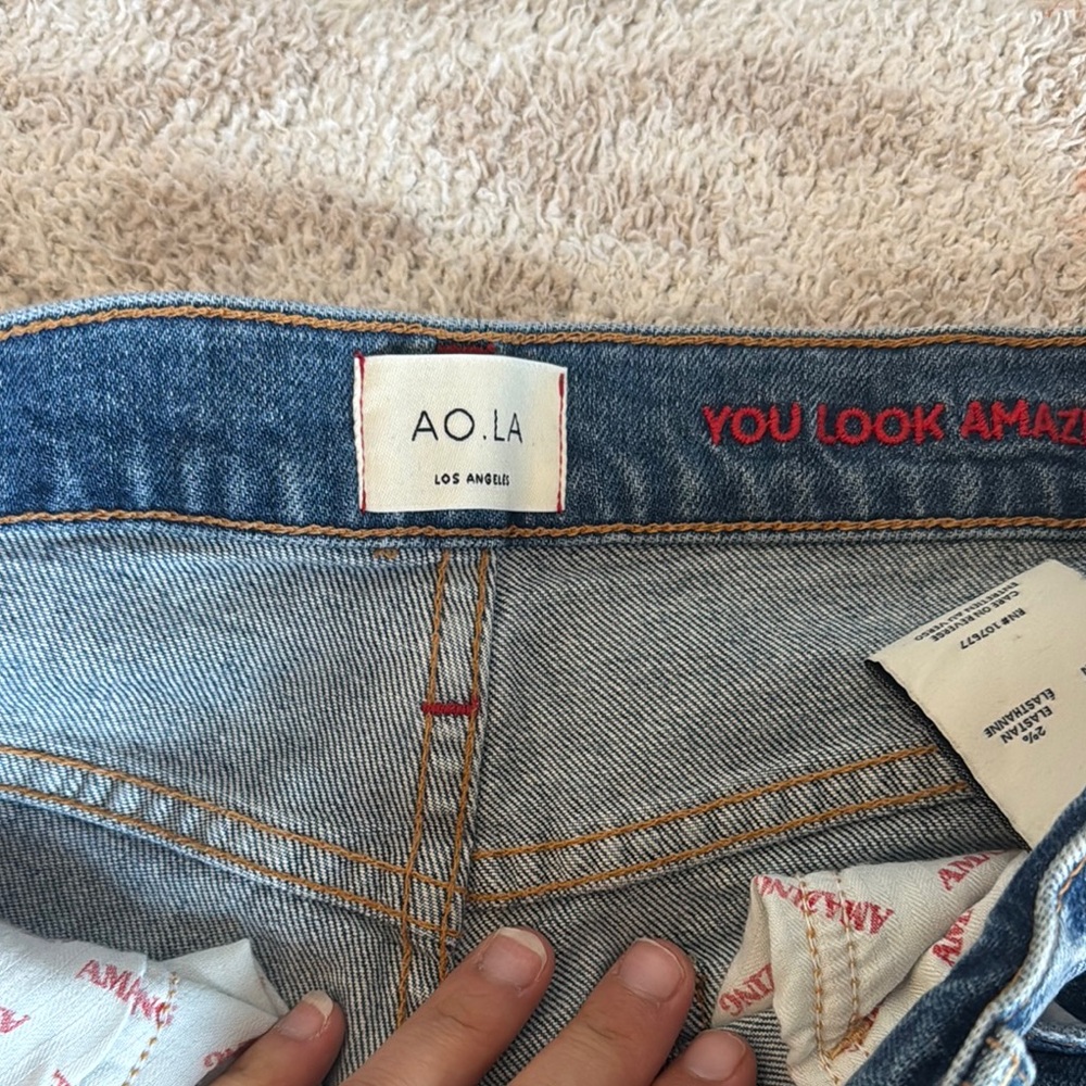 AO.LA Women's Blue Jeans